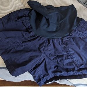 Maternity full belly band shorts